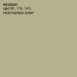 #B5B08D - Heathered Gray Color Image